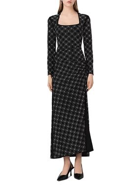 Roseperla Rhinestone & Pearl Maxi Dress